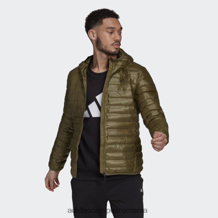adidas campus romania jachetă de puf cu glugă olive varilite bărbați măsline J266N213847