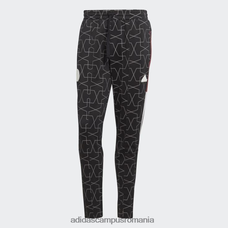 adidas campus romania 32 de echipe pantaloni cu mansete negri bărbați negru J266N21508