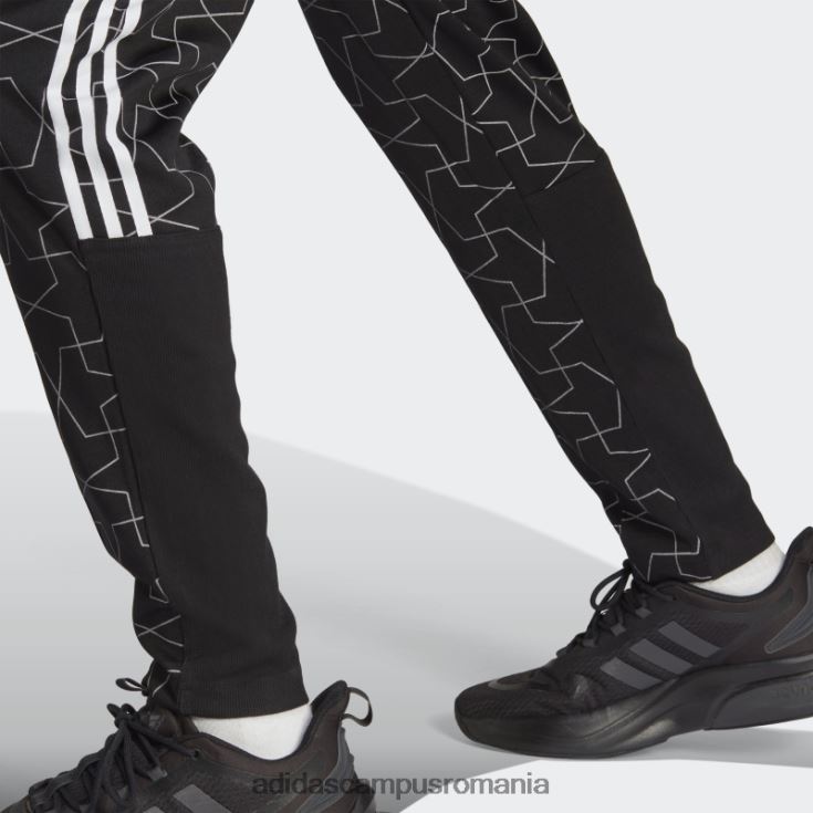 adidas campus romania 32 de echipe pantaloni cu mansete negri bărbați negru J266N21508