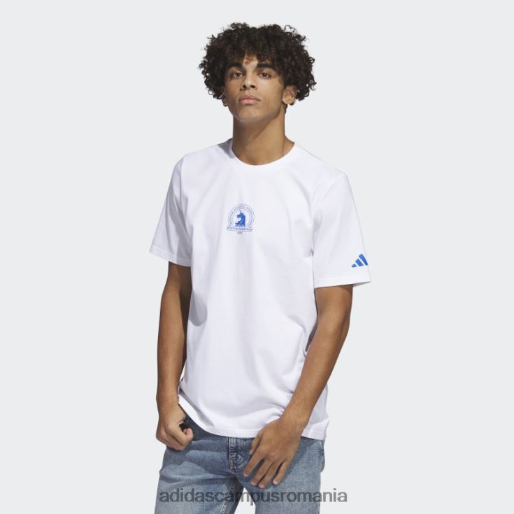 adidas campus romania Boston Marathon 2023 tricou grafic alb adidas bărbați alb J266N25040