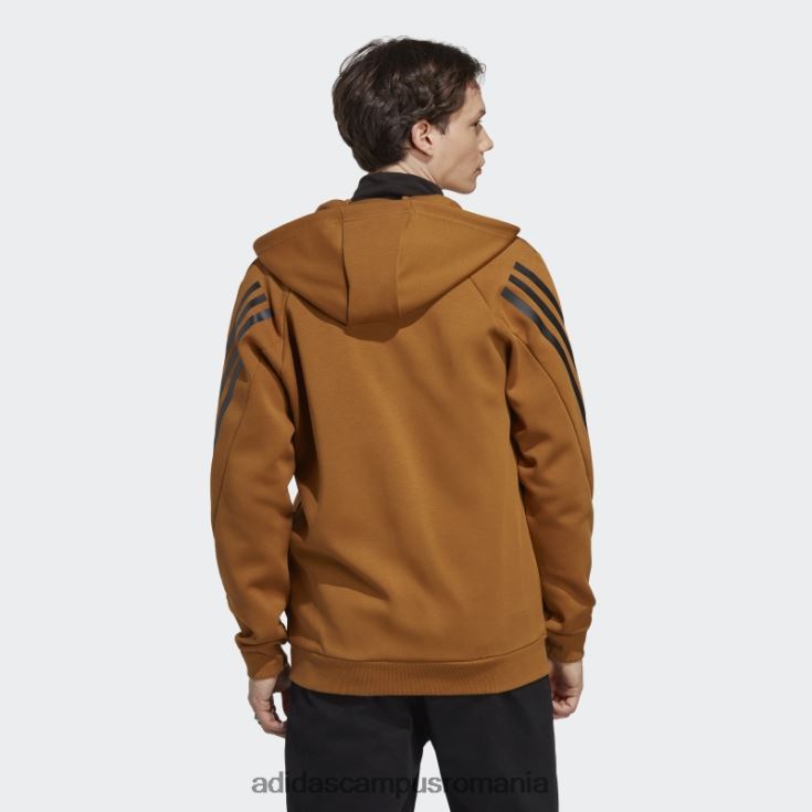 adidas campus romania Bronze future icons Hanorac adidas cu fermoar complet cu 3 dungi bărbați bronz J266N2969