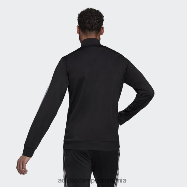 adidas campus romania Esențial pentru încălzire, bluză neagră cu 3 dungi bărbați alb negru J266N213310