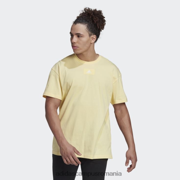 adidas campus romania Essentials feelvivid tricou cu umăr în jos, galben bărbați galben J266N25221