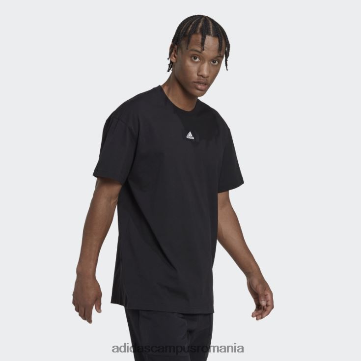 adidas campus romania Essentials feelvivid tricou negru cu umăr adidas bărbați negru J266N27044