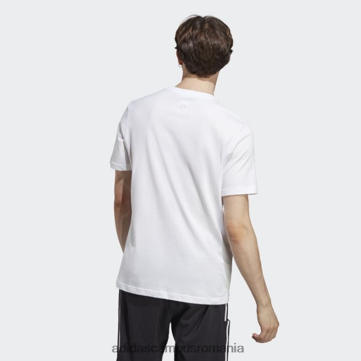 adidas campus romania Essentials tricou cu logo brodat liniar din tricou alb adidas bărbați alb negru J266N213362
