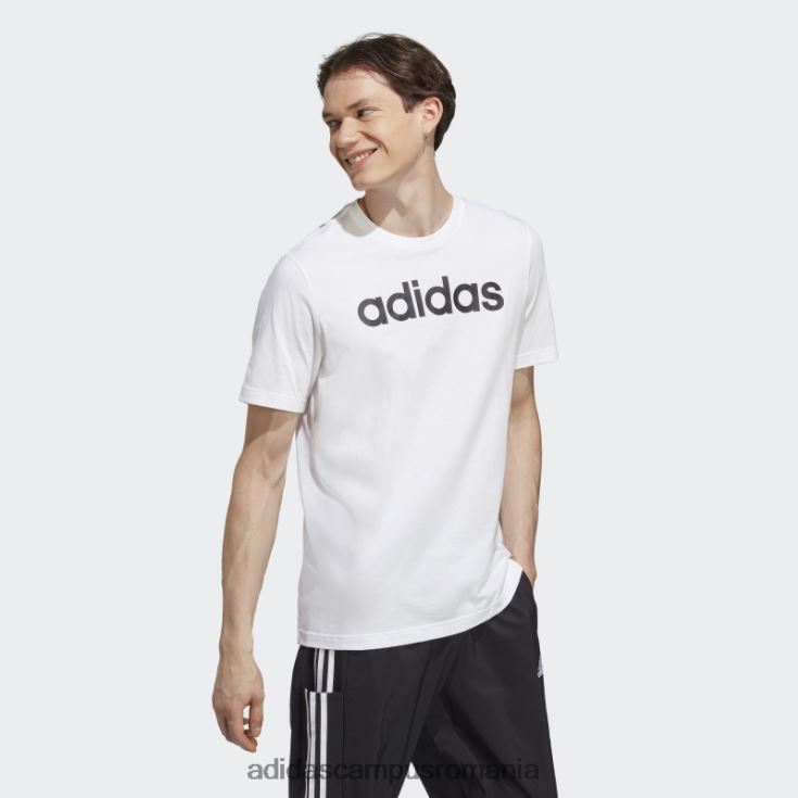 adidas campus romania Essentials tricou cu logo brodat liniar din tricou alb adidas bărbați alb negru J266N213362