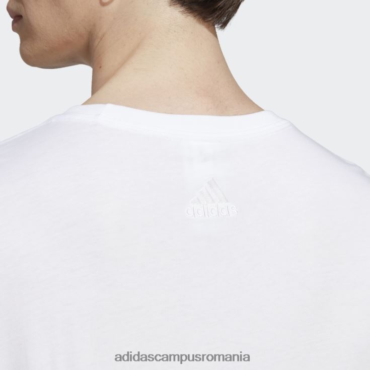 adidas campus romania Essentials tricou cu logo brodat liniar din tricou alb adidas bărbați alb negru J266N213362