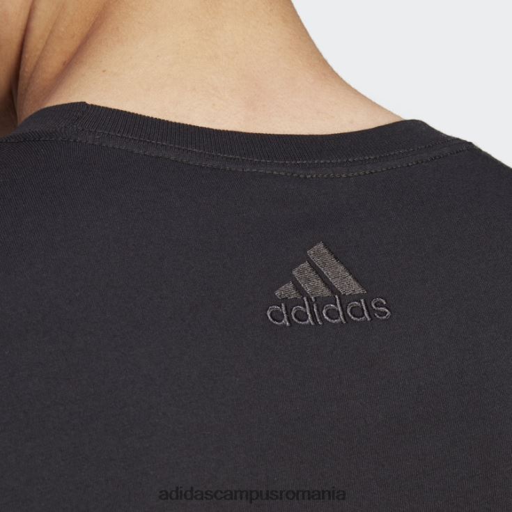 adidas campus romania Essentials tricou cu logo brodat liniar din tricou, negru, adidas bărbați negru J266N213314
