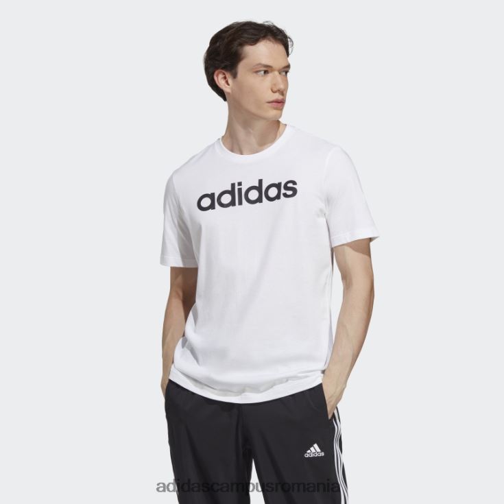 adidas campus romania Essentials tricou cu logo liniar brodat din tricou alb adidas bărbați alb negru J266N23630