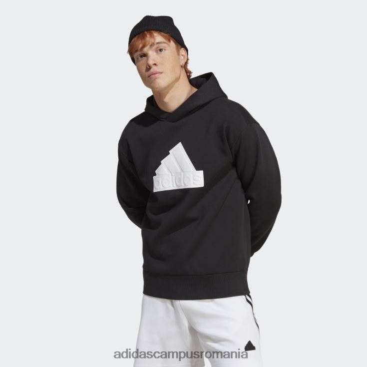 adidas campus romania Insigna icoane viitoare de hanorac sport alb bărbați alb negru J266N25248