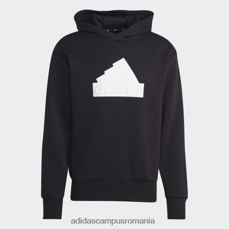 adidas campus romania Insigna icoane viitoare de hanorac sport alb bărbați alb negru J266N25248