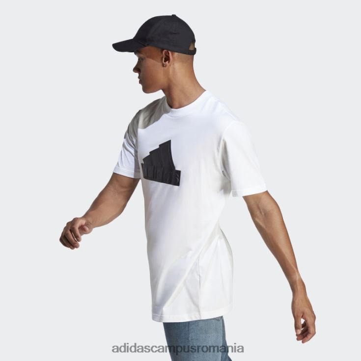 adidas campus romania Insigna icoane viitoare de tricou sport alb bărbați alb J266N213255