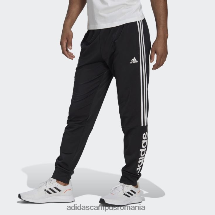 adidas campus romania Pantaloni de jogging cu 3 dungi, negri bărbați negru J266N26775