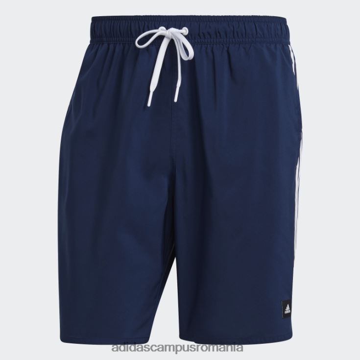 adidas campus romania Pantaloni scurți de baie albi clx cu 3 dungi bărbați bleumarin/alb J266N213202