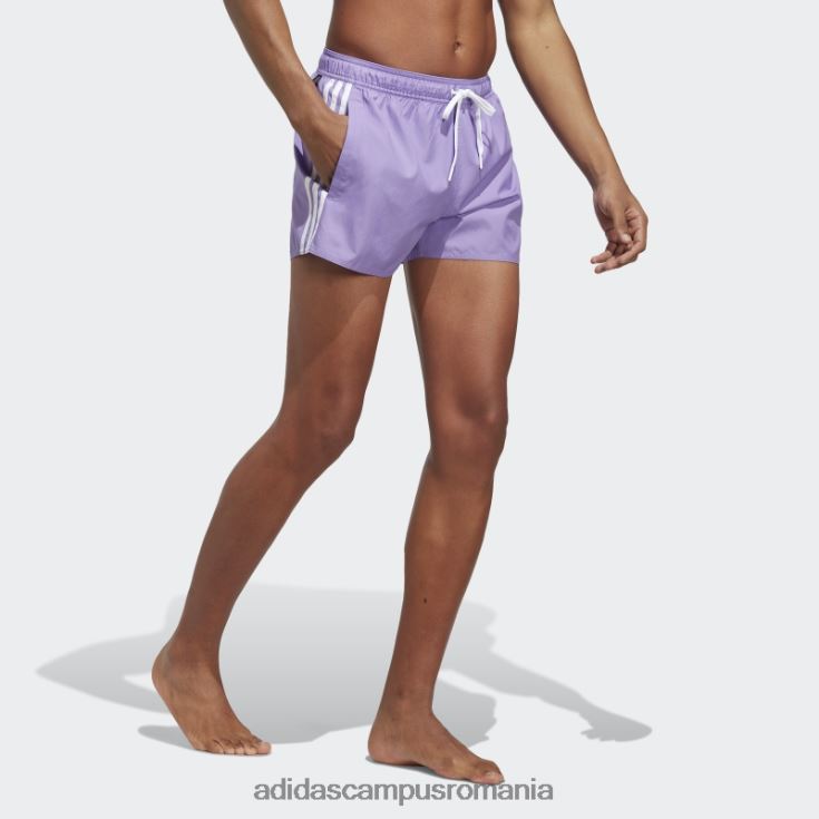 adidas campus romania Pantaloni scurți de baie clx 3 dungi violet adidas bărbați violet/alb J266N213218