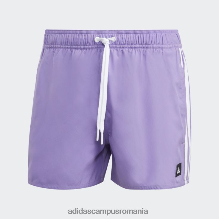 adidas campus romania Pantaloni scurți de baie clx 3 dungi violet adidas bărbați violet/alb J266N213218