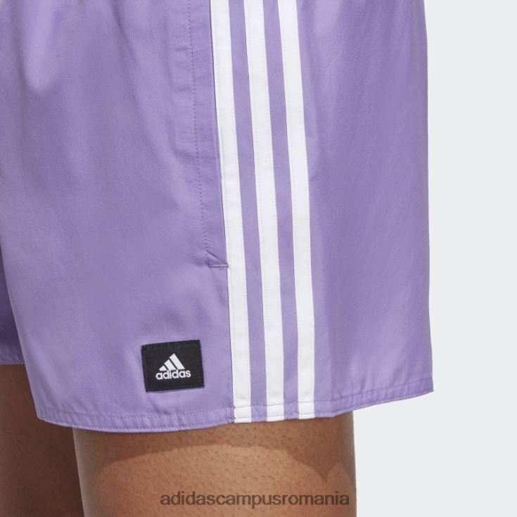 adidas campus romania Pantaloni scurți de baie clx 3 dungi violet adidas bărbați violet/alb J266N213218