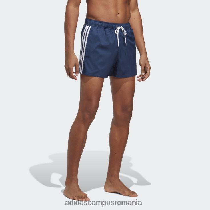 adidas campus romania Pantaloni scurți de baie clx cu 3 dungi alb bărbați bleumarin/alb J266N213262