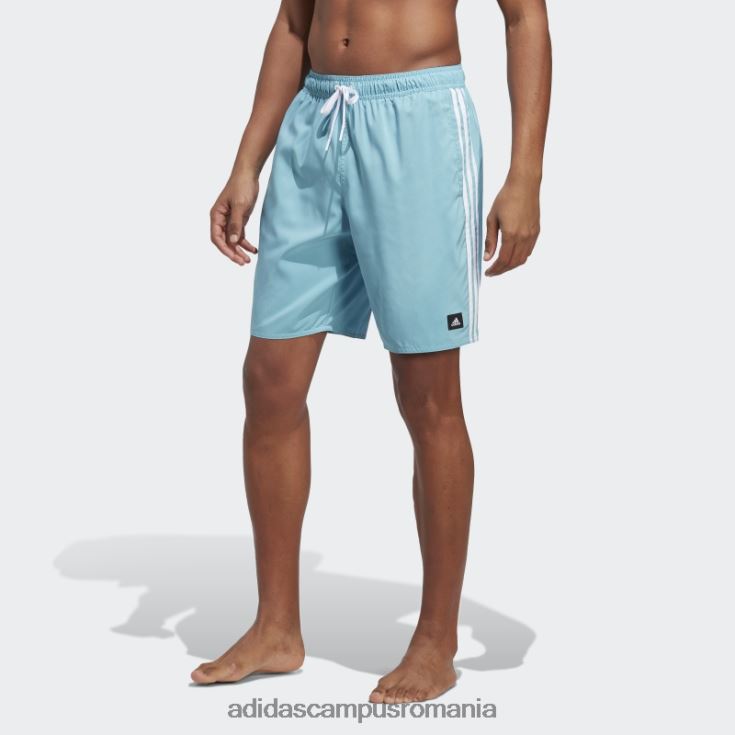 adidas campus romania Pantaloni scurți de baie clx cu 3 dungi albastru bărbați albastru alb J266N27477