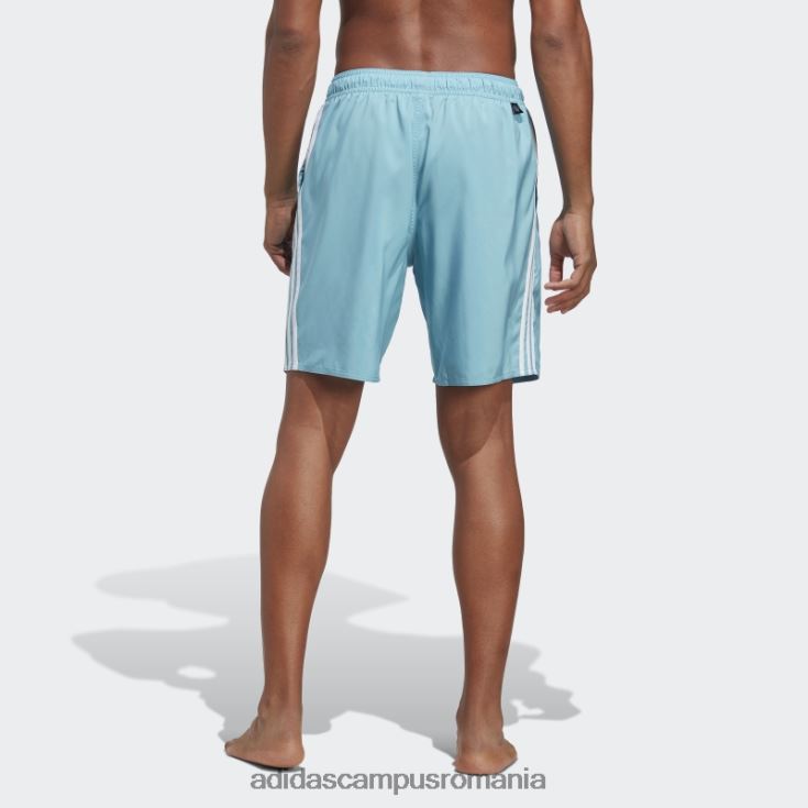 adidas campus romania Pantaloni scurți de baie clx cu 3 dungi albastru bărbați albastru alb J266N27477