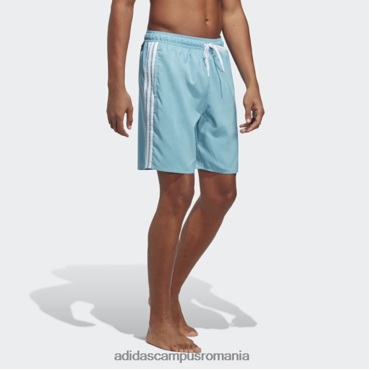 adidas campus romania Pantaloni scurți de baie clx cu 3 dungi albastru bărbați albastru alb J266N27477