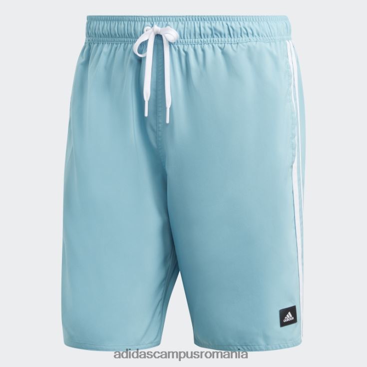 adidas campus romania Pantaloni scurți de baie clx cu 3 dungi albastru bărbați albastru alb J266N27477