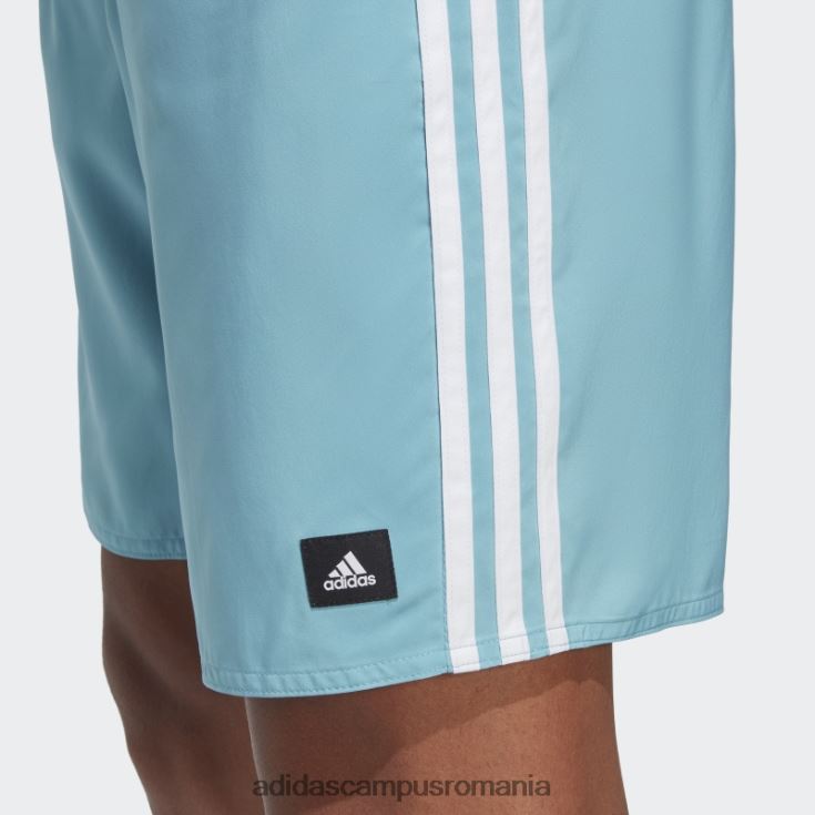 adidas campus romania Pantaloni scurți de baie clx cu 3 dungi albastru bărbați albastru alb J266N27477