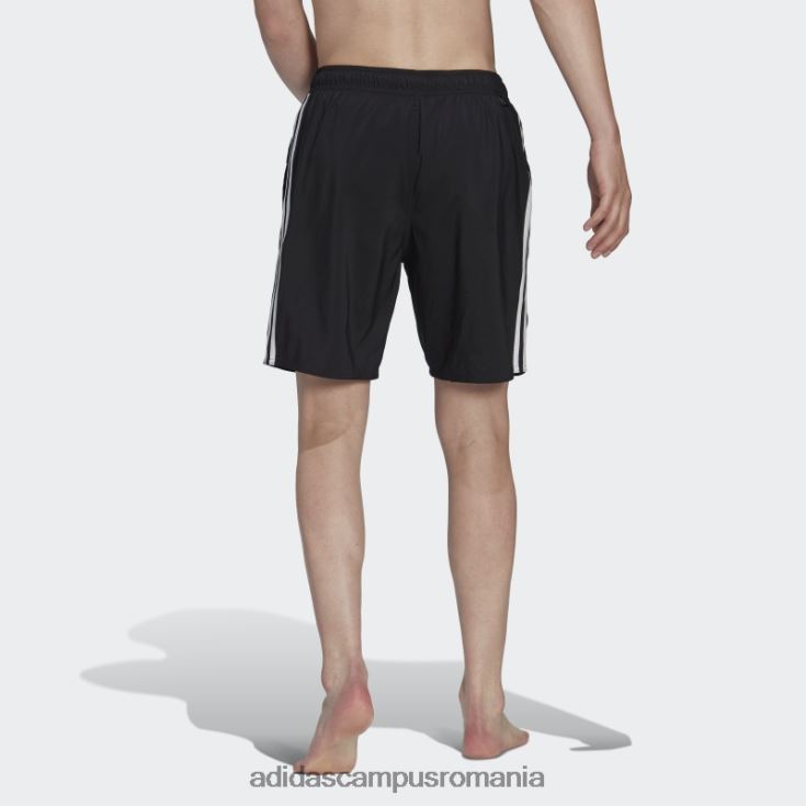 adidas campus romania Pantaloni scurți de baie clx cu 3 dungi negru bărbați alb negru J266N26151