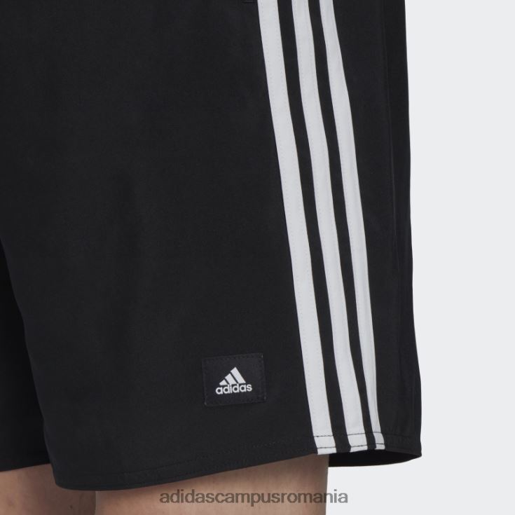 adidas campus romania Pantaloni scurți de baie clx cu 3 dungi negru bărbați alb negru J266N26151