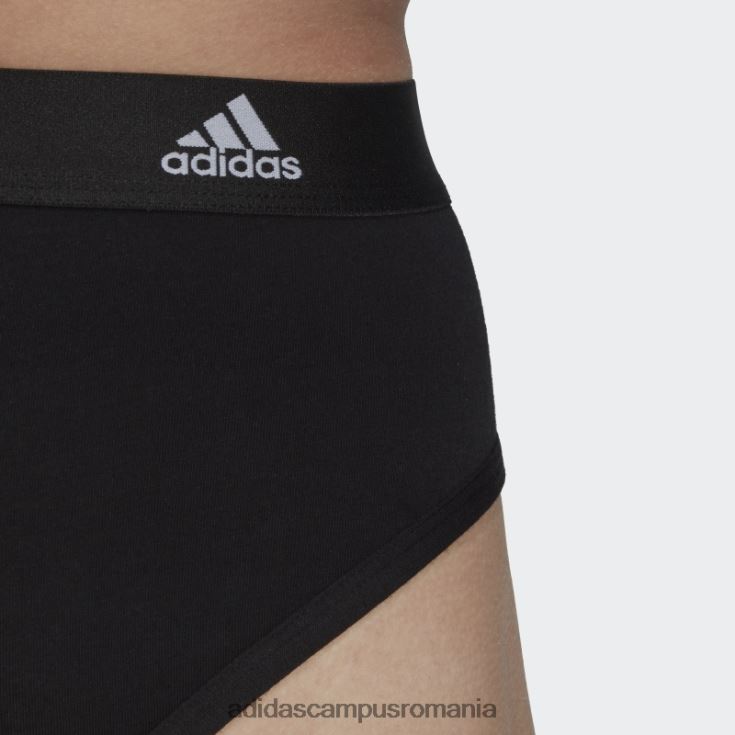 adidas campus romania Slip din bumbac comfort flex cu 3 dungi negru bărbați negru J266N213514