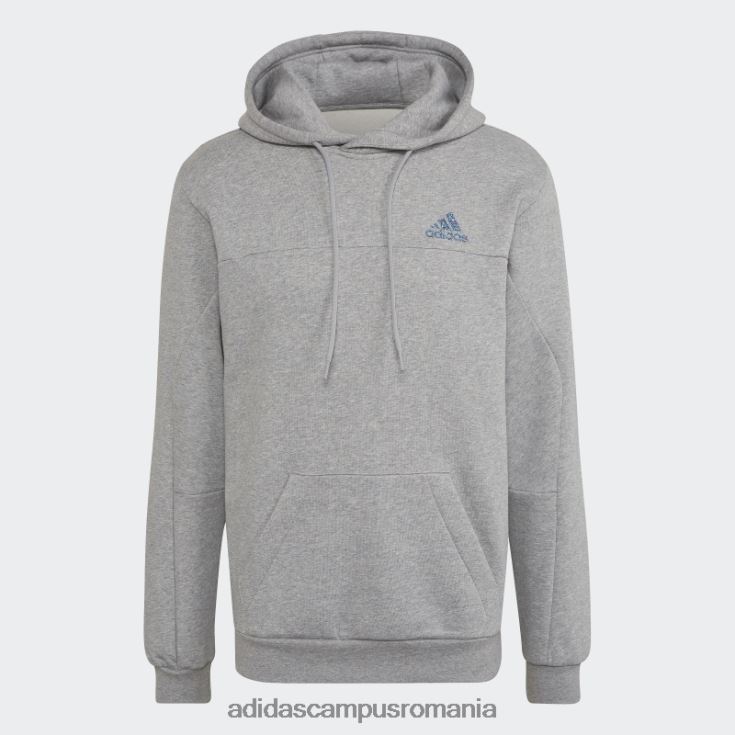 adidas campus romania Stadium fleece insignă de sport hanorac gri mediu adidas bărbați gri mediu J266N27002