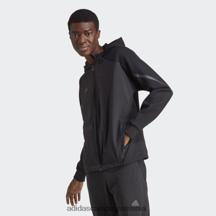 adidas campus romania Top de sport premium cu fermoar complet pentru 4 zile de joc negru bărbați negru J266N213444