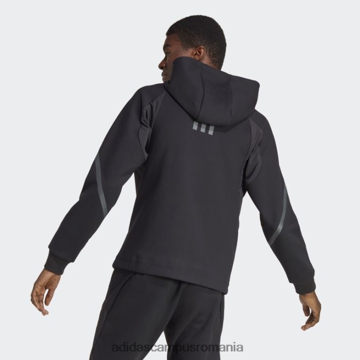 adidas campus romania Top de sport premium cu fermoar complet pentru 4 zile de joc negru bărbați negru J266N213444