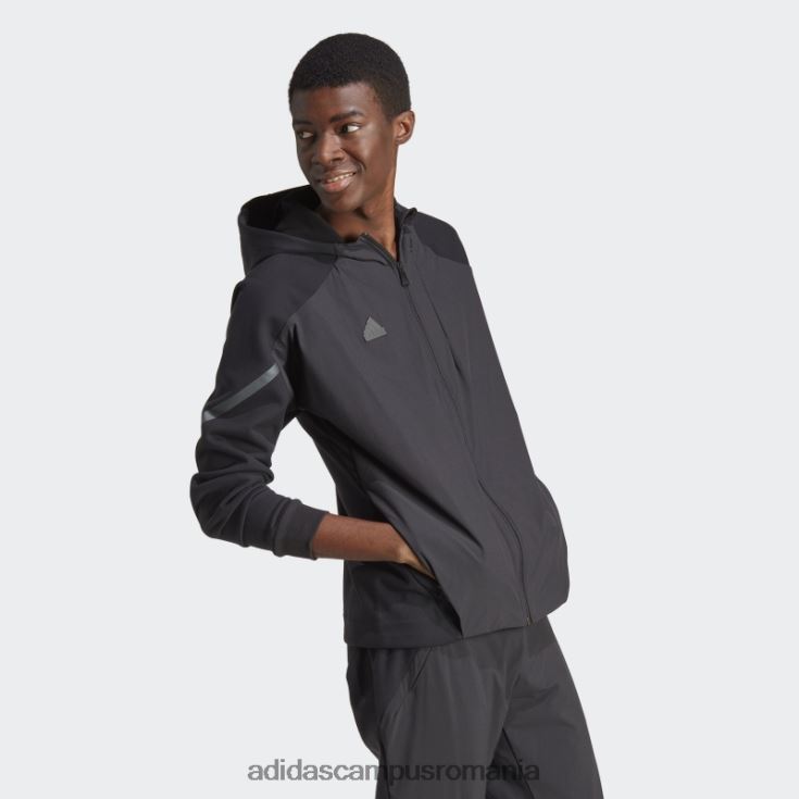 adidas campus romania Top de sport premium cu fermoar complet pentru 4 zile de joc negru bărbați negru J266N213444