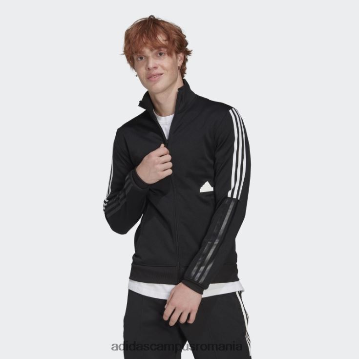 adidas campus romania Top negru montat cu 3 dungi bărbați negru J266N2803