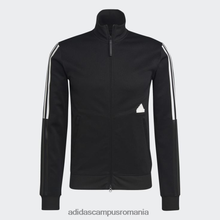 adidas campus romania Top negru montat cu 3 dungi bărbați negru J266N2803