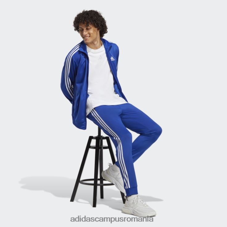 adidas campus romania Trening de bază albastru din tricot cu 3 dungi bărbați albastru J266N213630