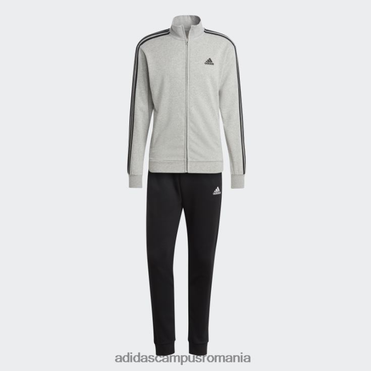 adidas campus romania Trening de bază cu 3 dungi French Terry, gri mediu bărbați gri mediu/negru J266N213867