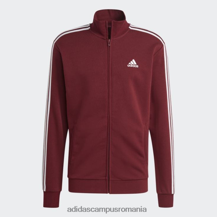 adidas campus romania Trening de bază cu 3 dungi French Terry, roșu adidas bărbați roșu J266N213464