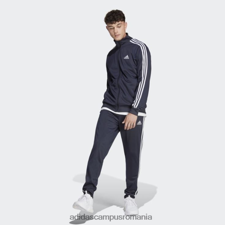 adidas campus romania Trening de bază din tricot cu 3 dungi ink bărbați cerneală/alb J266N213175