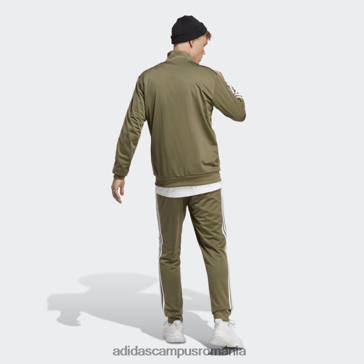 adidas campus romania Trening de bază tricot cu 3 dungi olive adidas bărbați măsline J266N25007