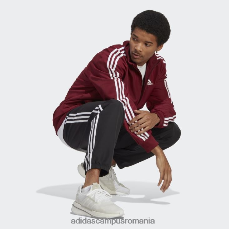 adidas campus romania Trening țesut cu 3 dungi roșu bărbați roșu/negru J266N214216