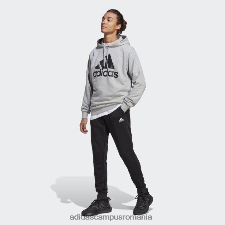 adidas campus romania Trening gri mediu cu logo mare terry bărbați gri mediu/negru/alb J266N213583