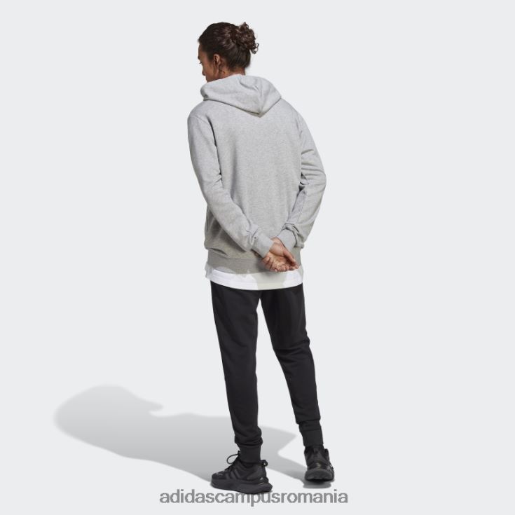adidas campus romania Trening gri mediu cu logo mare terry bărbați gri mediu/negru/alb J266N213583