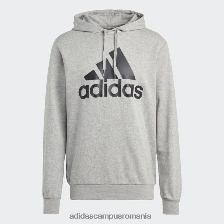 adidas campus romania Trening gri mediu cu logo mare terry bărbați gri mediu/negru/alb J266N213583