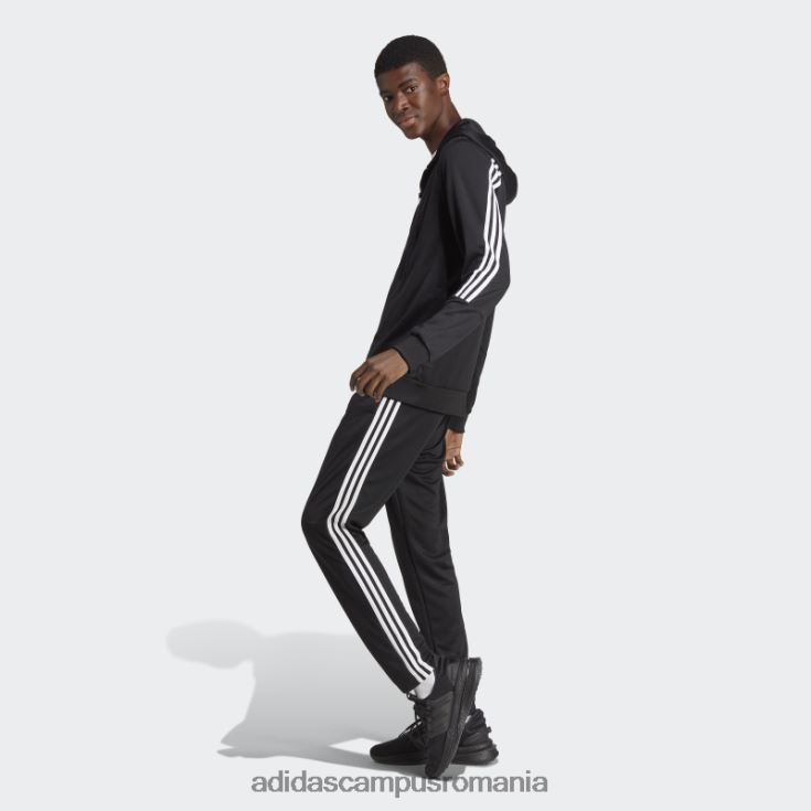 adidas campus romania Trening negru cu 3 dungi bărbați alb negru J266N213741