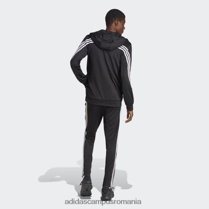 adidas campus romania Trening negru cu 3 dungi bărbați alb negru J266N213741