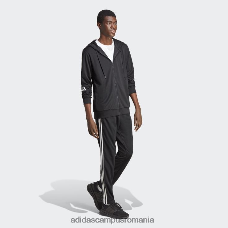 adidas campus romania Trening negru cu 3 dungi bărbați alb negru J266N213741