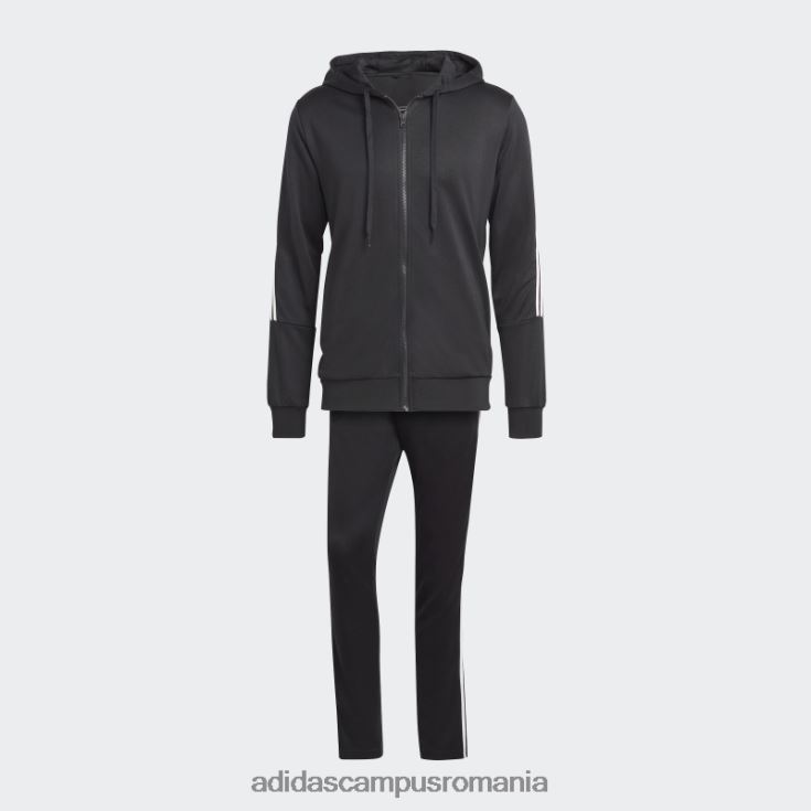 adidas campus romania Trening negru cu 3 dungi bărbați alb negru J266N213741