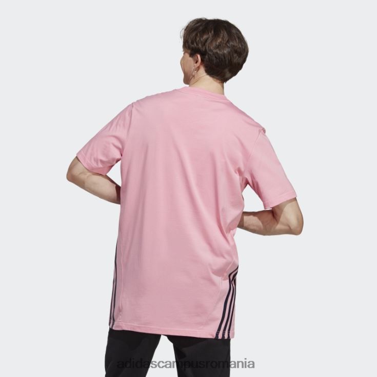 adidas campus romania Tricou adidas cu 3 dungi cu icoane din viitor roz elegant bărbați roz J266N25625